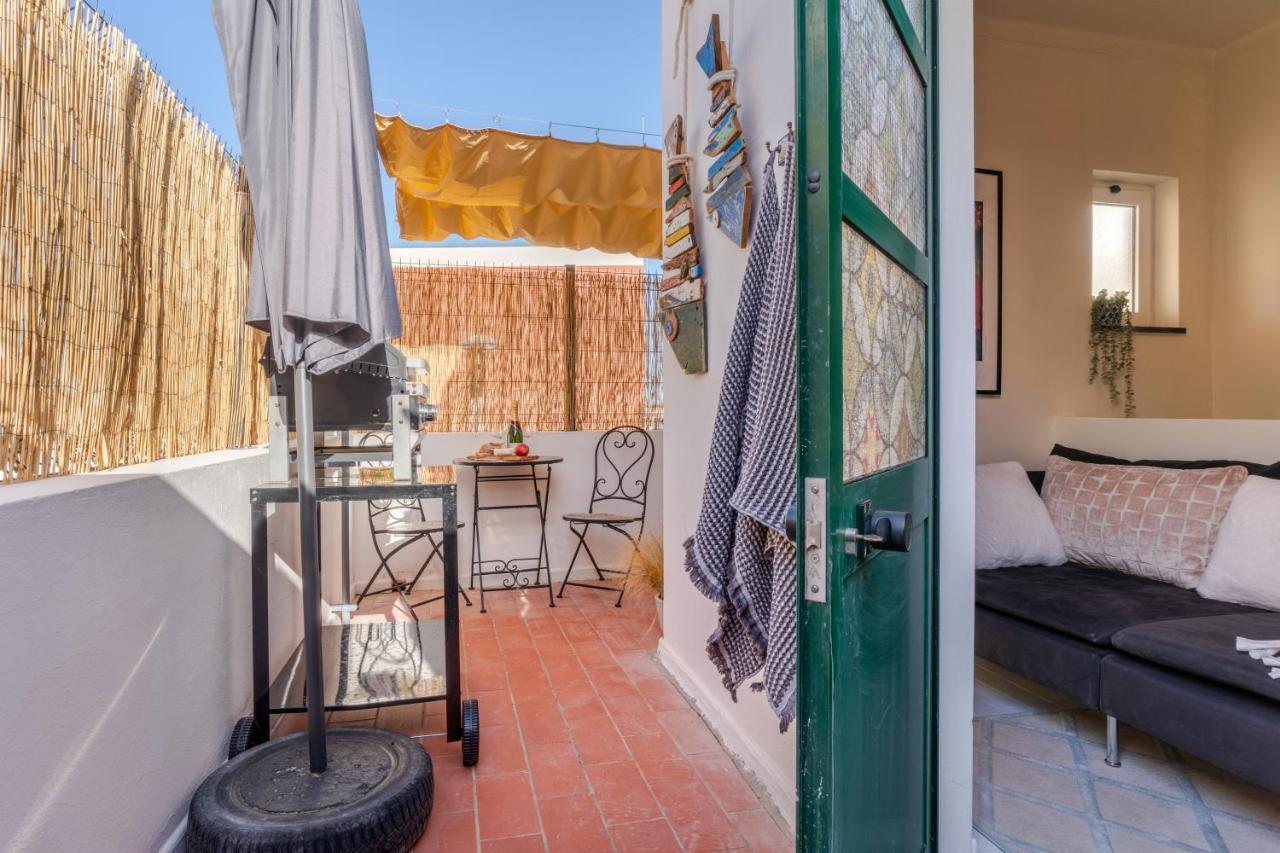 Arty Vintage Townhouse With Rooftop Shower & Sun Loungers Olhão Eksteriør billede